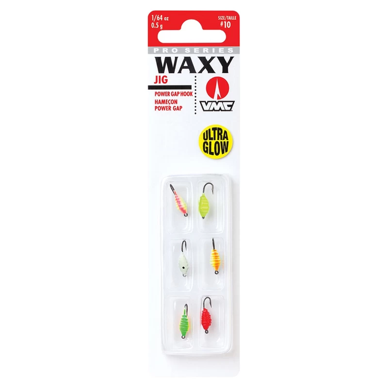 Blue Fox Waxy Jig Kit #8 Glow 0,9gr (6-pack)