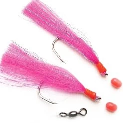 Fladen Big Water Flashing 2 Krokar 8/0, Röd