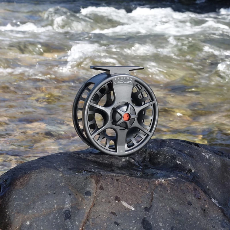 Lamson Liquid -5+ Reel Smoke â Image 3